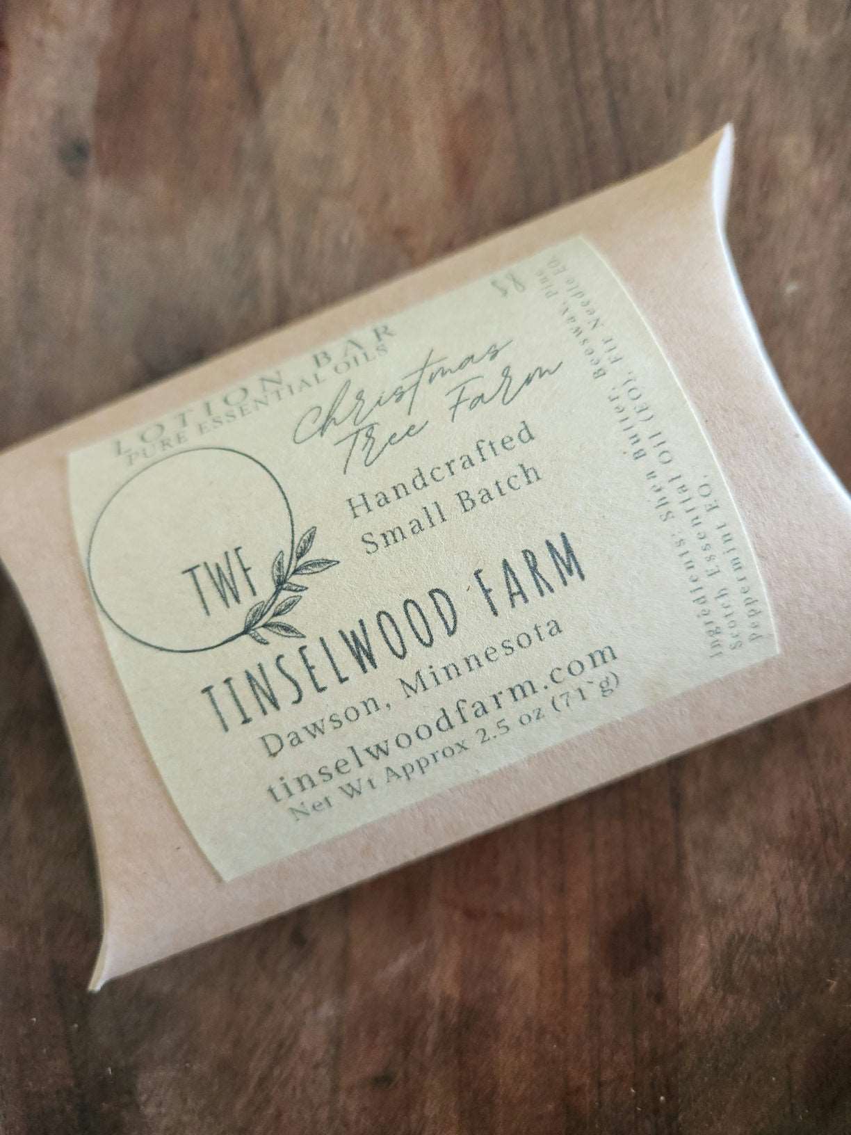 Christmas Tree Farm Lotion Bar