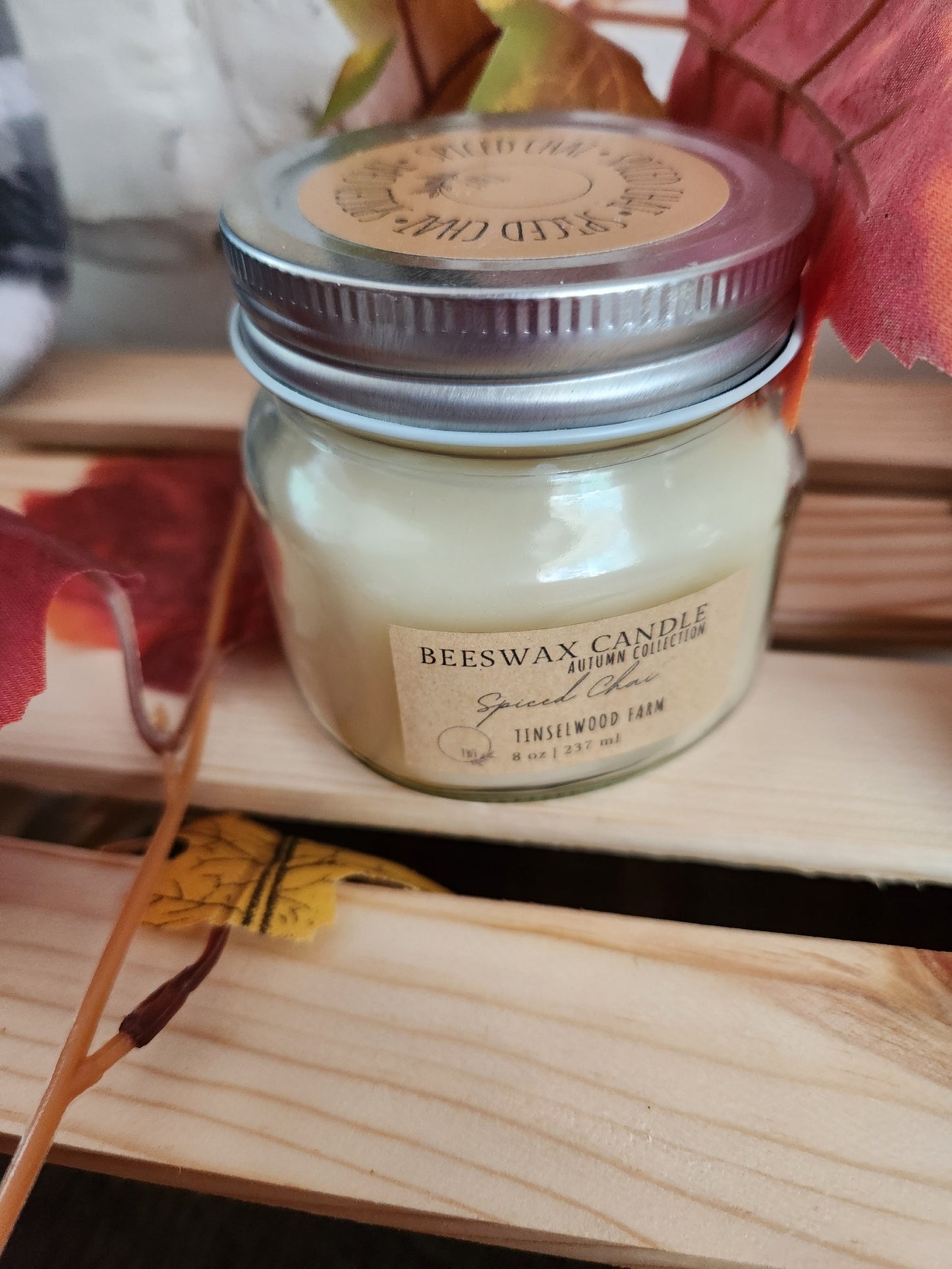 Beeswax 8oz Candle - Autumn Collection