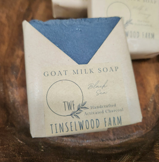 Activated Charcoal Goat Milk Soap - Black Sea