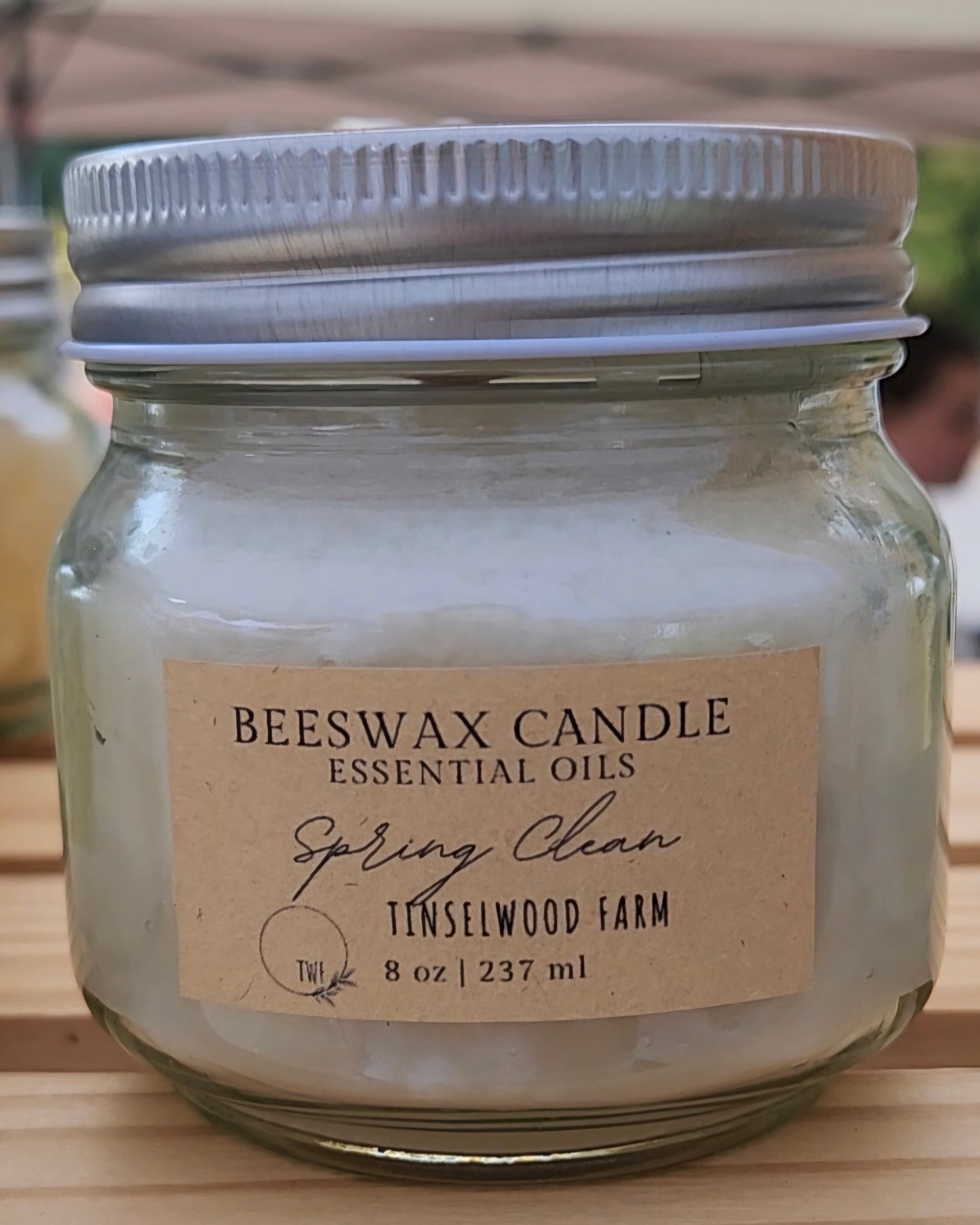 Beeswax Candle with Essential Oils