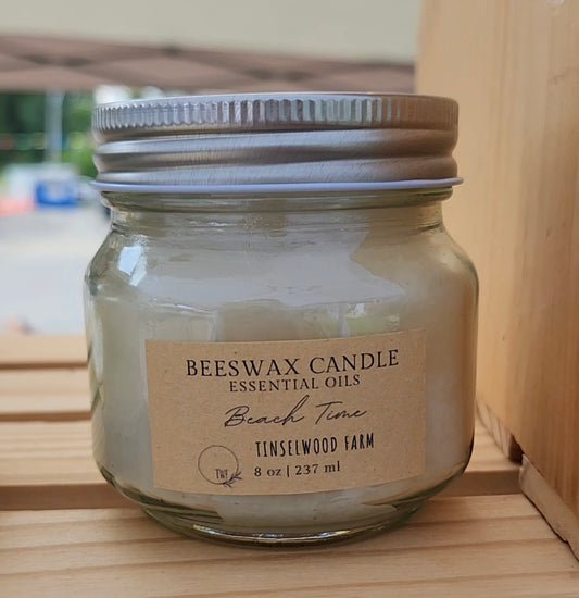 Beeswax Candle with Essential Oils